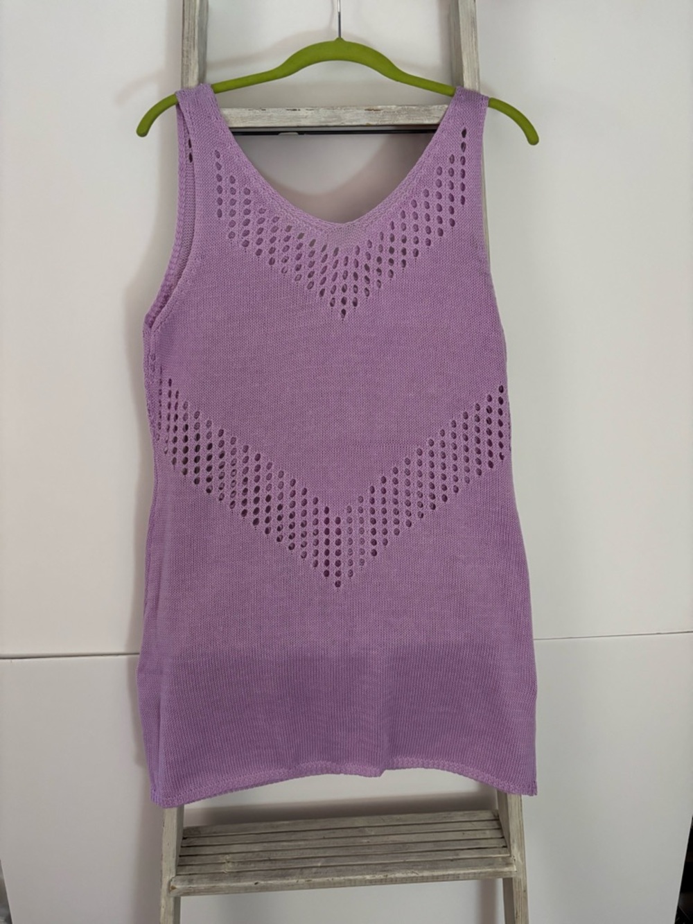 Lilac, Open Knit, Tank Top/Dress bohemian, spring, chic, feminine, festival